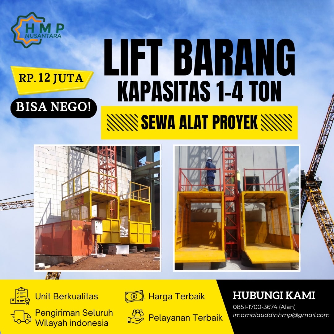 sewa lift barang