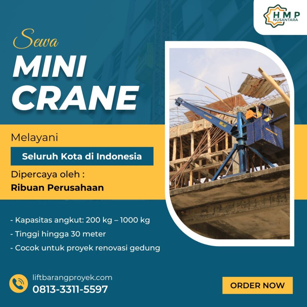 Sewa Mini Crane Bau-bau Sulawesi Tenggara